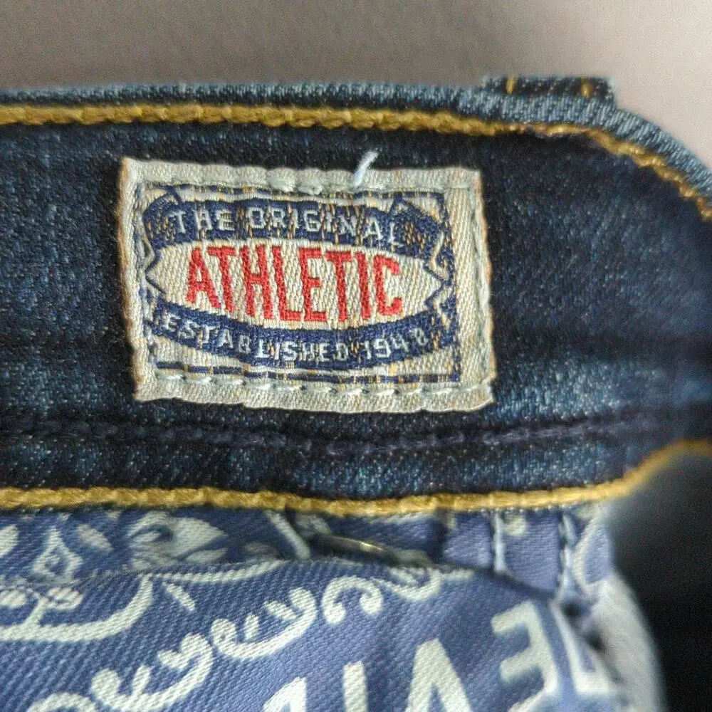 Devil Dog Jeans Mens 40x30 Blue Dark‎ Wash Athletic Fit Stretch